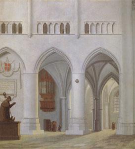 Pieter Jansz Saenredam Interior of the Church of St Bavon at Haarlem (mk05) oil painting picture